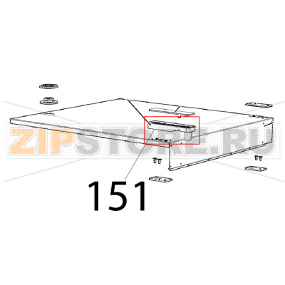 CT BT Door upper bracket Unox XVC 205E CT BT Door upper bracket Unox XVC 205EЗапчасть на деталировке под номером: 151