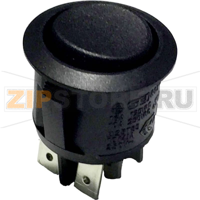 Переключатель клавишный 250 В/AC, 8 А, 2 x вкл/выкл/вкл TRU Components R13-244D B/B 