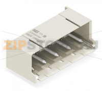 Вилка THT; 1.4 mm O solder pin; угловые; Шаг контактов 7,5 мм; 2-пол.; светло-серые Wago 2092-3422