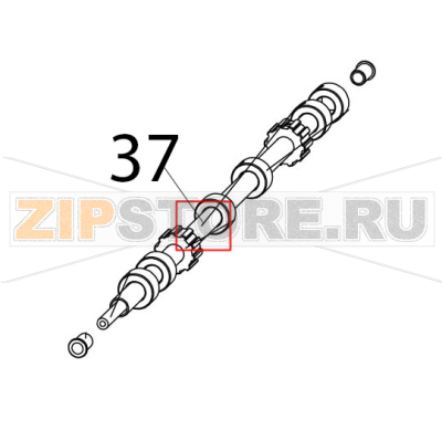 Tube tend conveyor Zanolli Synthesis 12/80 VE Tube tend conveyor Zanolli Synthesis 12/80 VEЗапчасть на деталировке под номером: 37