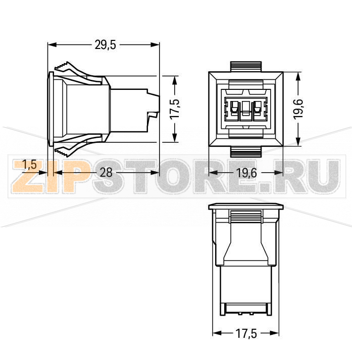 Защелкивающийся штекер; 2-пол.; Код. F; светло-серые Wago 893-2032 For low voltages up to 50 VCompact size, standardized interfaceAvailable in two different custom coding options with protection against mismating...