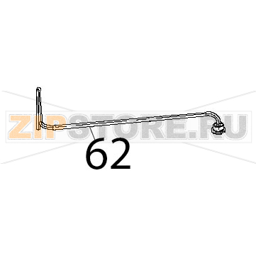 Racc. porta girante con tubo saldato Unox XB 403G Racc. porta girante con tubo saldato Unox XB 403GЗапчасть на деталировке под номером: 62