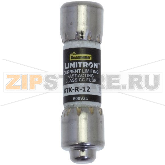 Предохранитель, 12 A, AC 600 В, 200 кА, 10x38 мм, CC, UL, быстродействующий Eaton CLASS CC FAST A 