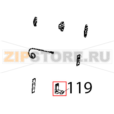 Board closing plate Unox XB 895 Board closing plate Unox XB 895Запчасть на деталировке под номером: 119