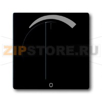 Накладка с поворотной ручкой для регуляторов громкости, чёрный бархат ABB 2CKA001710A3892