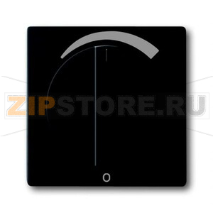 Накладка с поворотной ручкой для регуляторов громкости, чёрный бархат ABB 2CKA001710A3892 