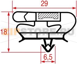 SNAP-IN GASKET 590x393 mm 