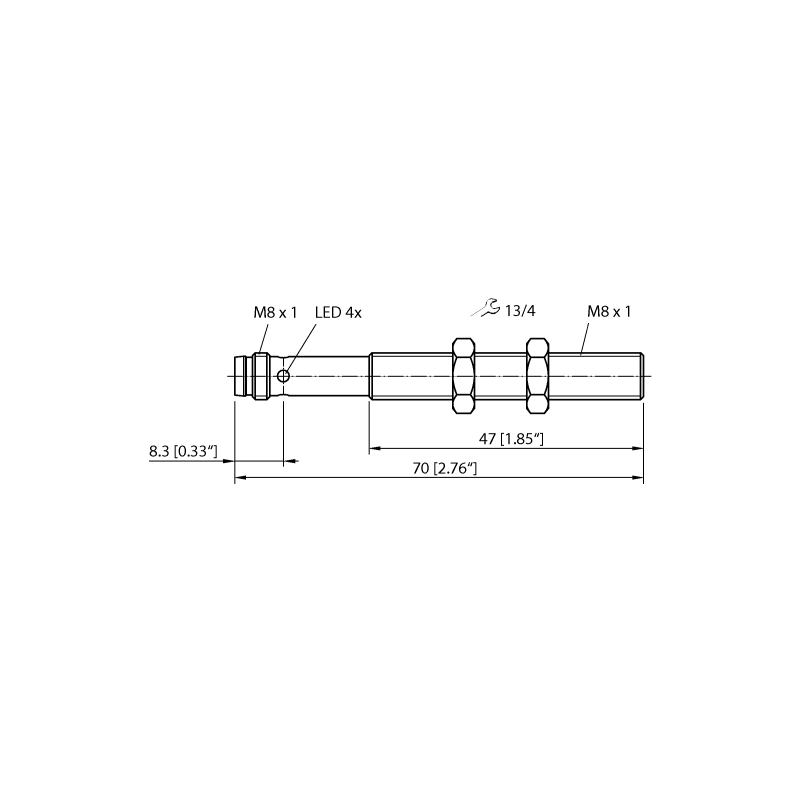 Датчик ультразвуковой Turck RU10U-M08-UN8X-V1141 