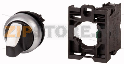 Переключатель с поворотной ручкой 2-х позиц, с фиксаций, 1 замык Eaton M22-WRK/K10 