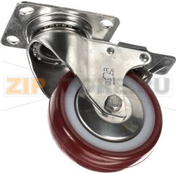 REV.WHEEL D.100 INOX +FLANGE+BRAKE 