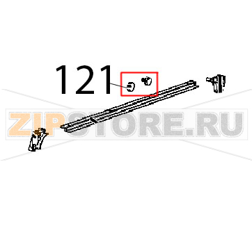 Ventosa magnetica gommata D22, H6, M6x14.5 Unox XL 413 Ventosa magnetica gommata D22, H6, M6x14.5 Unox XL 413Запчасть на деталировке под номером: 121