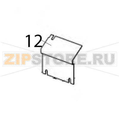 Front cover bracket Zebra 90XiIII Plus Front cover bracket Zebra 90XiIII PlusЗапчасть на деталировке под номером: 12