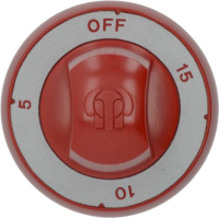 RED KNOB ø 72 mm OFF 5-10-15