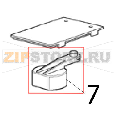 Float valve Scotsman AF 124 Float valve Scotsman AF 124Запчасть на деталировке под номером: 7