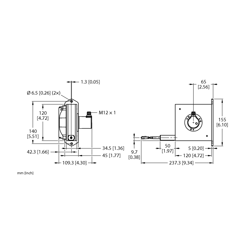 Энкодер тросиковый Turck DWE-6000-155-121-9D38B-H1151 