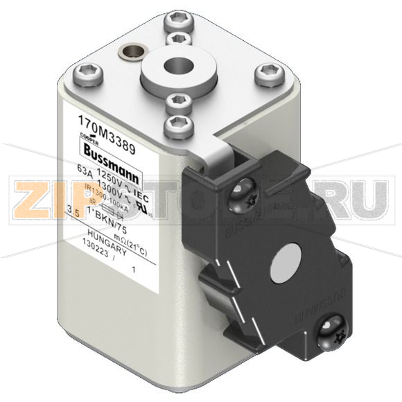Предохранитель, 63 A, AC 1250 В, 100 кА, size 1, 45x59x75 мм, aR, IEC UL Eaton FUSE 63A 1250V 
