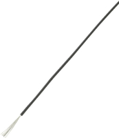 Провод одножильный 1x0.5 мм², черный TRU Components 1567229