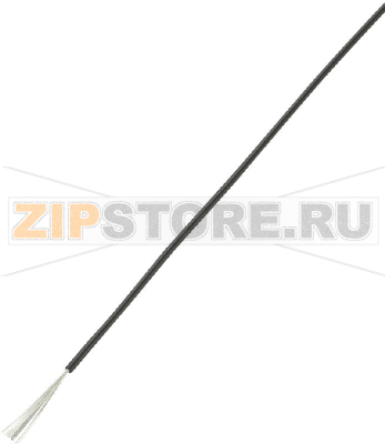 Провод одножильный 1x0.5 мм², черный TRU Components 1567229 