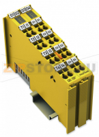 Отказоустойчивый 4/4-канальный дискретный вход/выход; тока; 0,5 А; PROFIsafe; желтые Wago 750-665/000-001