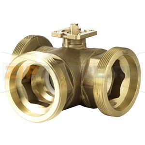 VBG61.50-40 - 3-ходовой шаровой клапан, внешняя резьба, PN40, DN50, kvs 40 Siemens VBG61.50-40 