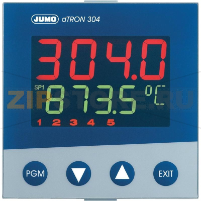 PID-регулятор температуры, от -200 до +2400°C, 1 шт JUMO dTRON 304 
