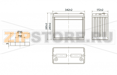 Yellow HRL 12-475W (140Ач) 
