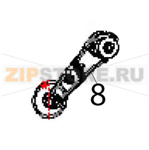 Platen drive belt, 120 tooth Zebra TLP-2746e Platen drive belt, 120 tooth Zebra TLP-2746eЗапчасть на деталировке под номером: 8