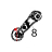Platen drive belt, 120 tooth Zebra TLP-2746e