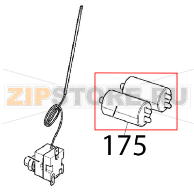 Condensatore corazzato 6.3 uF Unox XBC 615EG Condensatore corazzato 6.3 uF Unox XBC 615EGЗапчасть на деталировке под номером: 175
