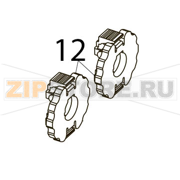 Ribbon stopper ass&#039;y Toshiba TEC B-SX5T-TS12/22-QP Ribbon stopper ass'y Toshiba TEC B-SX5T-TS12/22-QPЗапчасть на деталировке под номером: 12