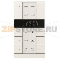 Регулятор комнатной температуры с датчиками CO2/влажности, 10-клавишный, SBC/U10.0.1-884, белый ABB 2CKA006330A0066