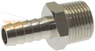 НИКЕЛИРОВАННЫЙ ПАТРУБОК ДЛЯ ШЛАНГА Ø 3/8&quot;M Ø 9 
