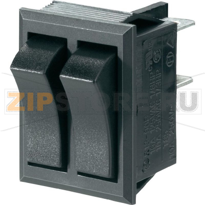 Переключатель клавишный 250 В/AC, 10 А, 2 x выкл/вкл, 1 шт SCI R13-90PAA-01 