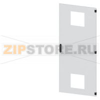 SIVACON, door, right, with cutout for filter fan, with ventilation openings H: 2000 mm, W: 800 mm, RAL 7035, Protection class 1 Siemens 8MF1080-2UT14-3BA2
