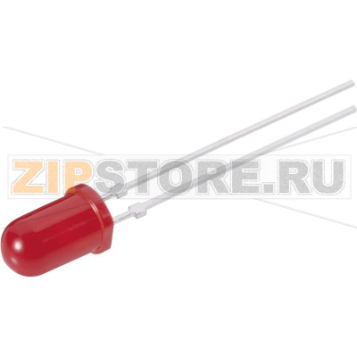Светодиод круглый, зеленый, 5 мм, 80 мкд, 30°, 20 мА, 2 В Everlight Opto 333-2SYGD/S530-E2 