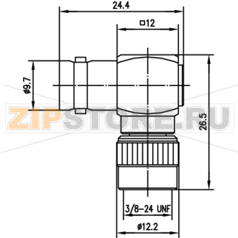 Разъем коаксиальный, гнездо BNC, штекер UHF, мини, 1 шт Telegärtner J01008A0074 