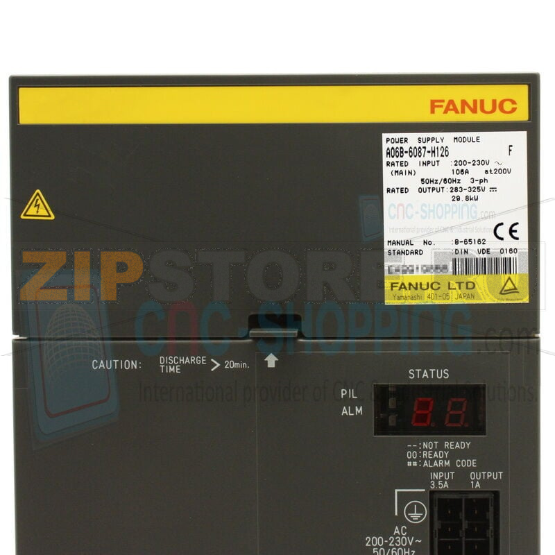 Блок питания 200-230 В, 29.8 кВт, 106 A, 50 Гц Fanuc A06B-6087-H126 