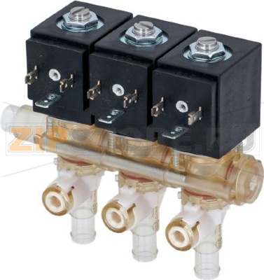 ГРУППА 3-Х ЭЛЕКТРОМАГНИТНЫХ КЛАПАНОВ ODE 220В 8ВТ 