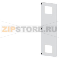 SIVACON, door half, left, with cutout for filter fan, with ventilation openings H: 2200 mm, W: 600 mm, RAL 7035, Protection class 1 Siemens 8MF1260-2UT25-3BA2