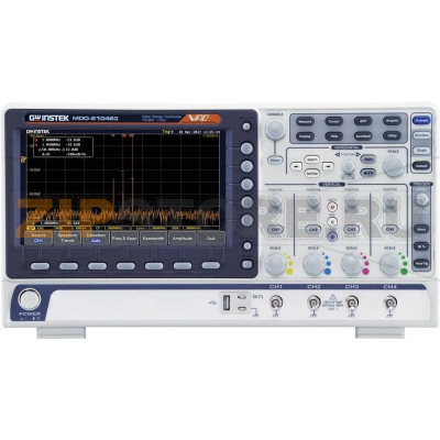Осциллограф цифровой 100 МГц, 1 гвыб/с, 10 мб/кан, 8 Бит GW Instek MDO-2104EX 