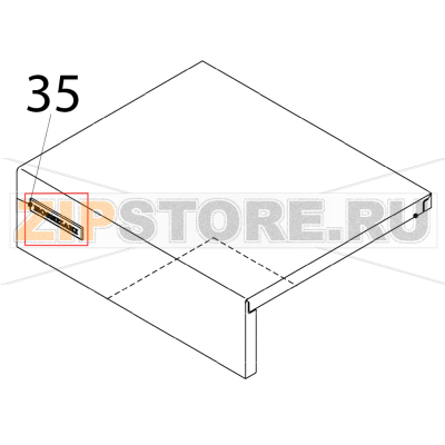 Emblem Hoshizaki IM-65NE-25 Emblem Hoshizaki IM-65NE-25Запчасть на деталировке под номером: 35