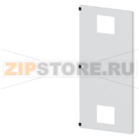 SIVACON, door half, left, with cutout for filter fan, with ventilation openings H: 2200 mm, W: 900 mm, RAL 7035, Protection class 1 Siemens 8MF1290-2UT25-3BA2