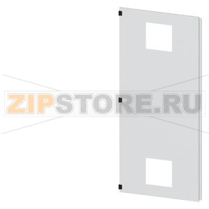 SIVACON, door half, left, with cutout for filter fan, with ventilation openings H: 2200 mm, W: 900 mm, RAL 7035, Protection class 1 Siemens 8MF1290-2UT25-3BA2 