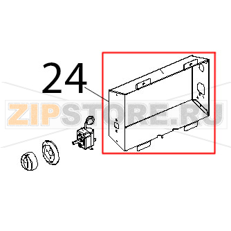 Scatola posteriore inox Unox XL 133 Scatola posteriore inox Unox XL 133Запчасть на деталировке под номером: 24