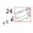 Scatola posteriore inox Unox XL 133