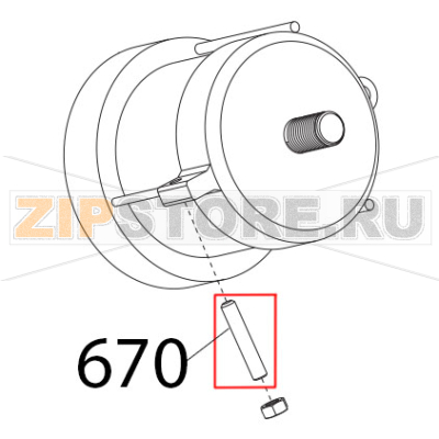 Vite senza testa DIN913, M8x45CE Sirman Palladio 350 Vite senza testa DIN913, M8x45CE Sirman Palladio 350Запчасть на деталировке под номером: 670