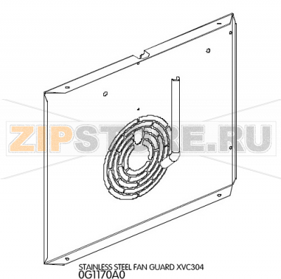 Stainless steel fan guard Unox XVC 304 Stainless steel fan guard Unox XVC 304Запчасть на деталировке под номером: 5Название запчасти на английском языке: Stainless steel fan guard Unox XVC 304