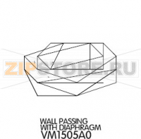 Wall passing with diaphragm Unox XBC 1005