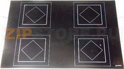 Ceran glass plate 488 - 698 mm***with ma 