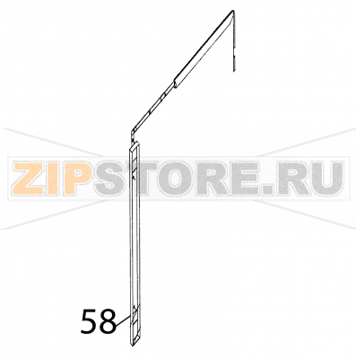 Door mechanism cover Fagor HMM-6/11 Door mechanism cover Fagor HMM-6/11Запчасть на деталировке под номером: 58Название запчасти Fagor на английском языке: Door mechanism cover HMM-6/11.